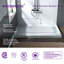 60" x 30" D Single Threshold Shower Panel Base with Drain Assembly and Drain Cover Included, Non-Slip-65273729-36500000