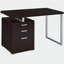 Bureau réversible à 3 tiroirs Cappuccino-421116907