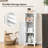 Manufactured Wood Freestanding Linen Cabinet