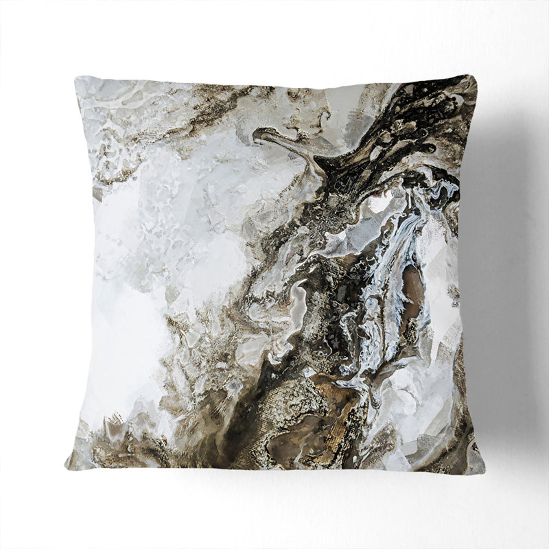 Abstract Square Throw Cushion, 55cm H x 55cm W x 20cm D