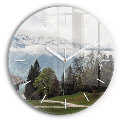 Glass Wall Clock