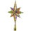 LED Glitter Star Of Bethlehem Christmas Tree Topper - 14.5" - Gold - Multi Lights