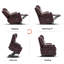 87.9cm Wide Lift Assist Standard Recliner with Massager-2027622455