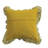 Mustard Gingham Ruffle Cotton Pillow-130495791