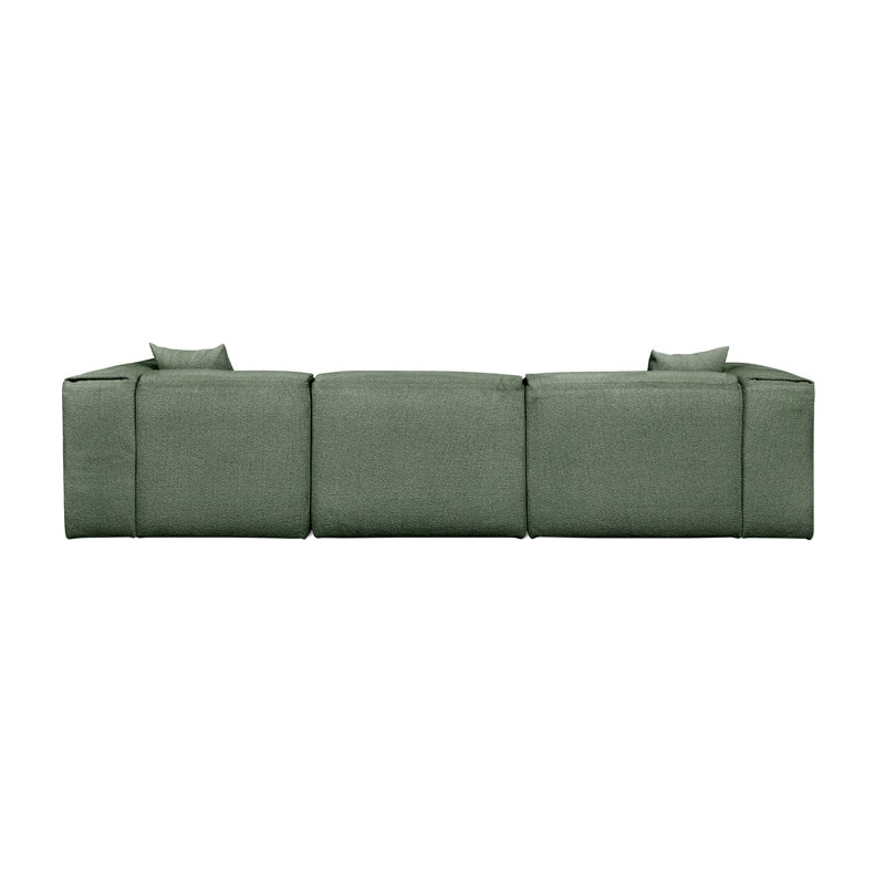Nest Modular Sectional, Pine Boucle, Right Hand Facing