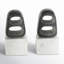 Cole And Grey Marble Cutout Oval Geometric Bookends With White Block Base