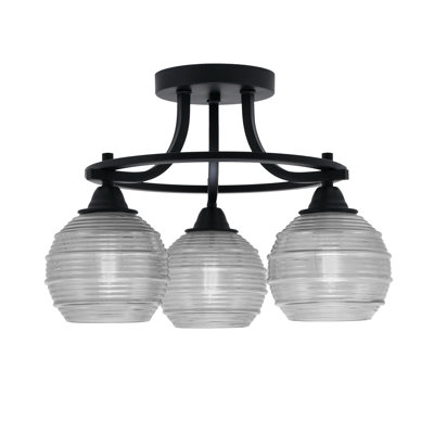 Plafonnier semi-encastré 3 lumières Paramount