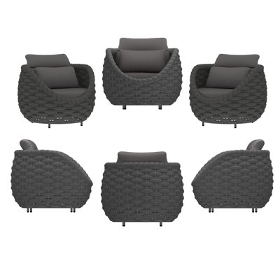 Crisla 6 - Person Outdoor Seating Group with Cushions