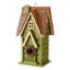 Maison d'oiseaux de jardin en bois massif patiné Strader-1461470015