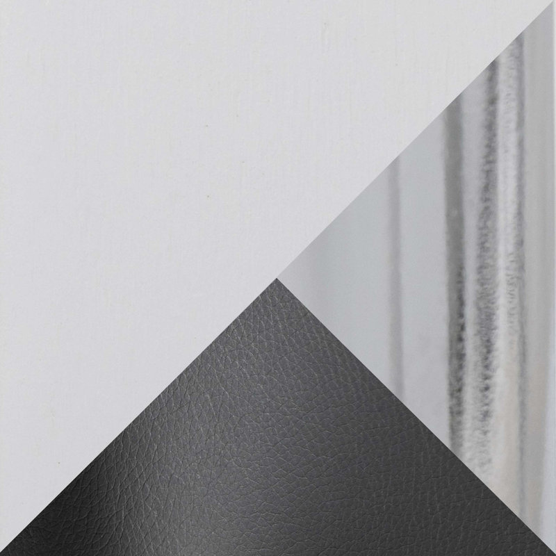 Ensemble de tabourets pivotants contemporains avec repose-pieds chromé, Black