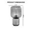 Lampe de table en verre transparent Verona