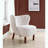 Teddy Sherpa Accent Chair with Wingback Design