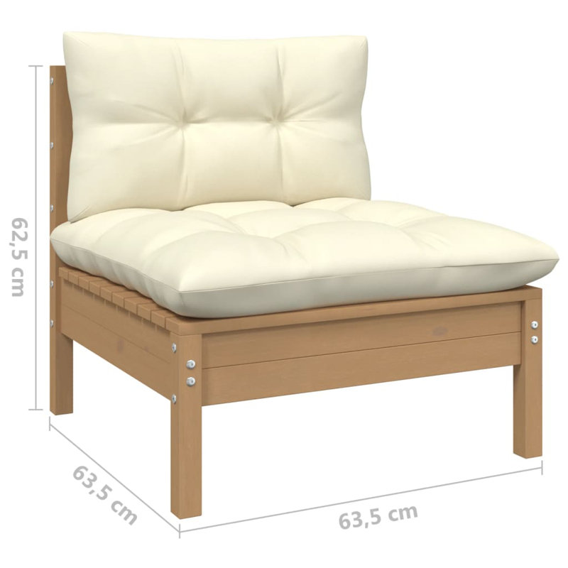 Gagny 127 Wide Outdoor, Cream, Honey Brown
