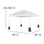 Ensemble de baldaquin, table pliante et 4 chaises pliantes Lennon 10 'x 10'-70835423
