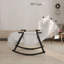 Chaise berçante pliante rembourrée décontractée - dossier / repose-pieds réglable, poches latérales, multi-scène-940515615