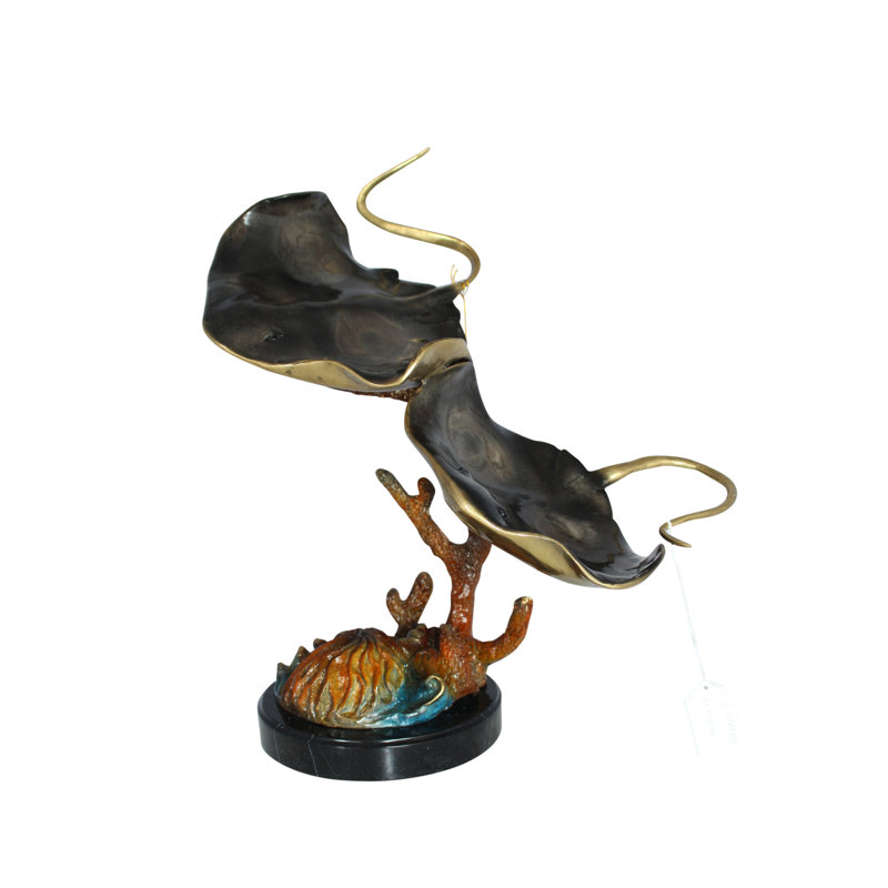 Bernabe Two Manta Ray Raging Statue