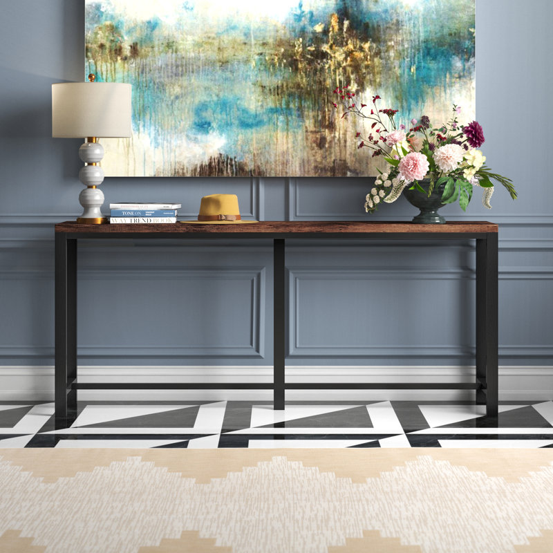 Heeter 71'' Console Table, White