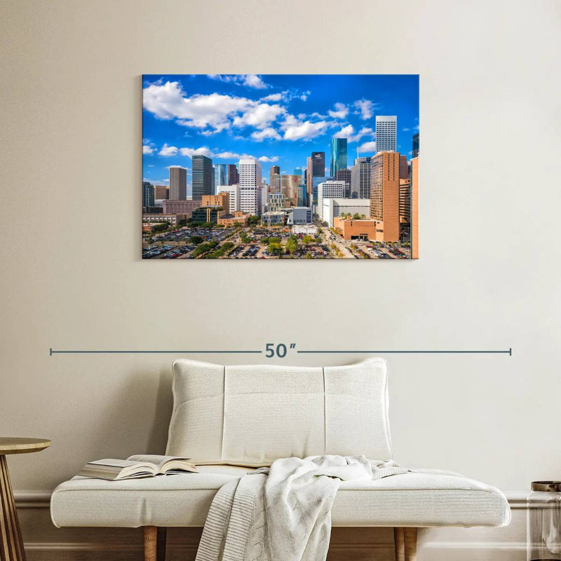 Downtown Houston Skyline, 24" H x 36" W