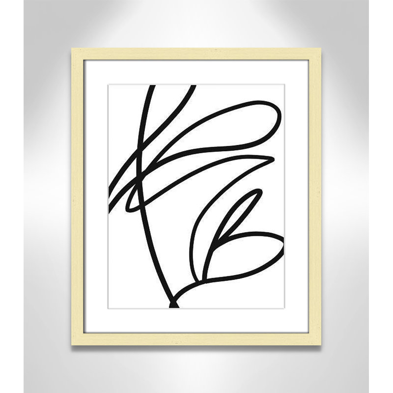 «Line And Collection Young and Restless On Paper» par Leah Straatsma, dessin au trait, H 19 po x l 16 po x P 1,25 po