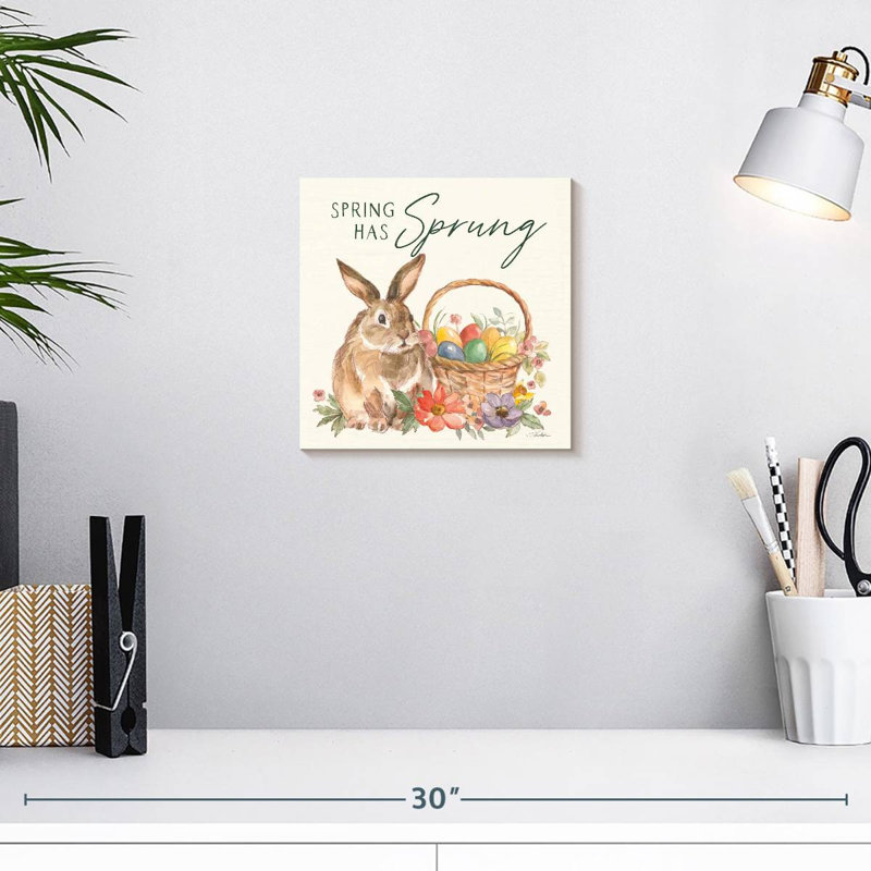 Lelend Joyeuses Pâques I Pineneedle du printemps, H 10 po x l 10 po