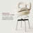 White Metal Decorative Stool Vanity Stool
