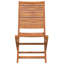 Solid Wood Garden Chair With Cushion Folding Chair Set