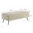 Mavela Wide Wale Corduroy Upholstery Bench, Blue-2058046756