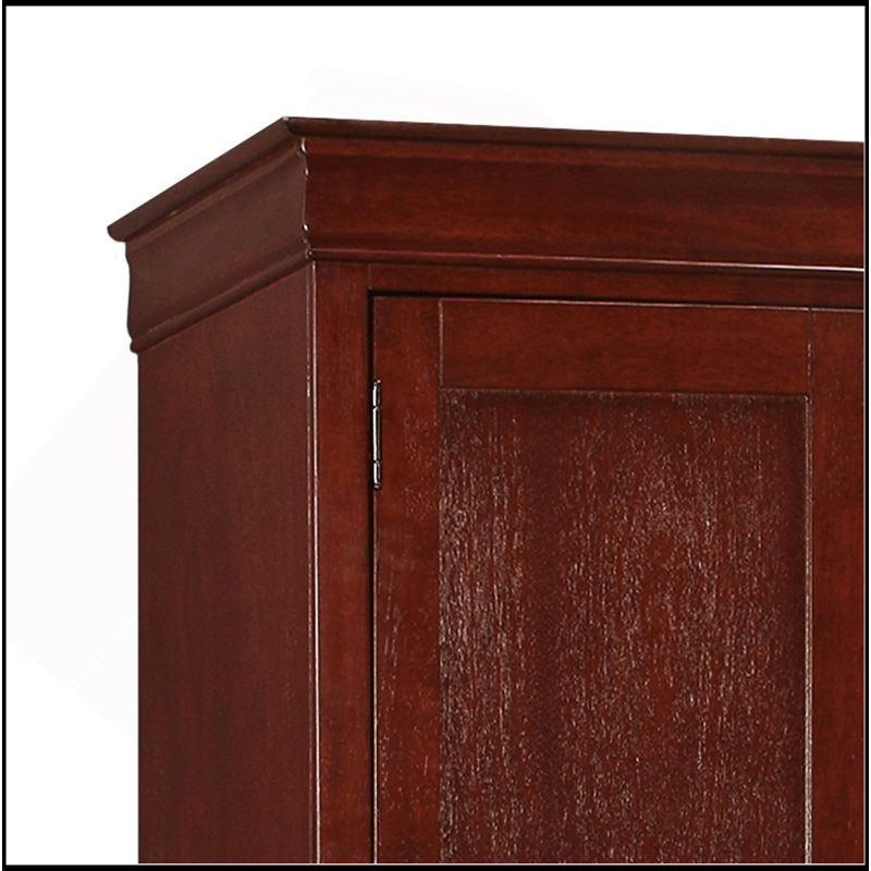 Armoire traditionnelle exquise pour un rangement et une décoration élégants, Noyer