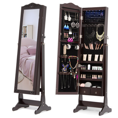 Armoire à bijoux avec miroir