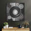 Winston Porter «Rock N Roll Album Neutral» par Michael Mullan, art mural en métal-1308591752