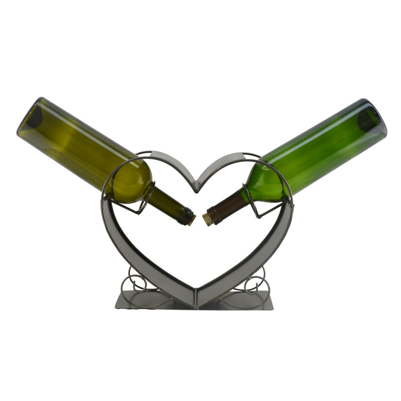 Prieto Tabletop Wine Bottle Rack in Silver