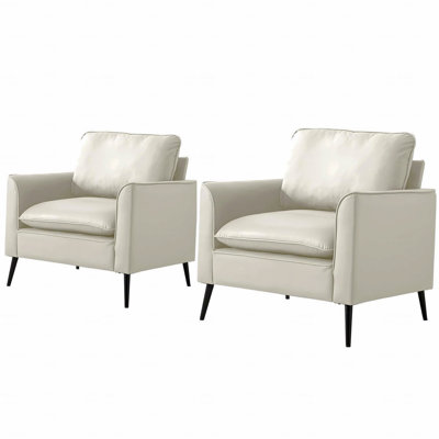 Ensemble de 2 fauteuils d'appoint Modern