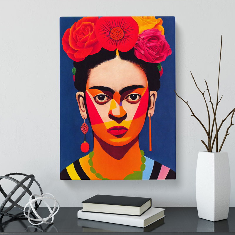 Frida Kahlo Modern - Wrapped Canvas, 50cm H x 35cm W x 3cm D