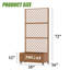 73"H×35"W Metal Planter Box with Trellis with Wheels-1966247494-1966247489