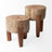 Solid + Manufactured Wood Accent Stool