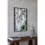 Miroir mural 32 po x 22 po avec cadre en métal antique