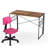 Kids Desk and Chair Set with Foldable Table and Task Chair for Home Study or Playroom