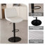 Tabourets de bar pivotants à hauteur réglable avec dossier (ensemble de 2)-1370151127