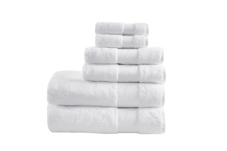 Madison Park Signature Turkish 6-Piece 100% Cotton Oversized Towel Set