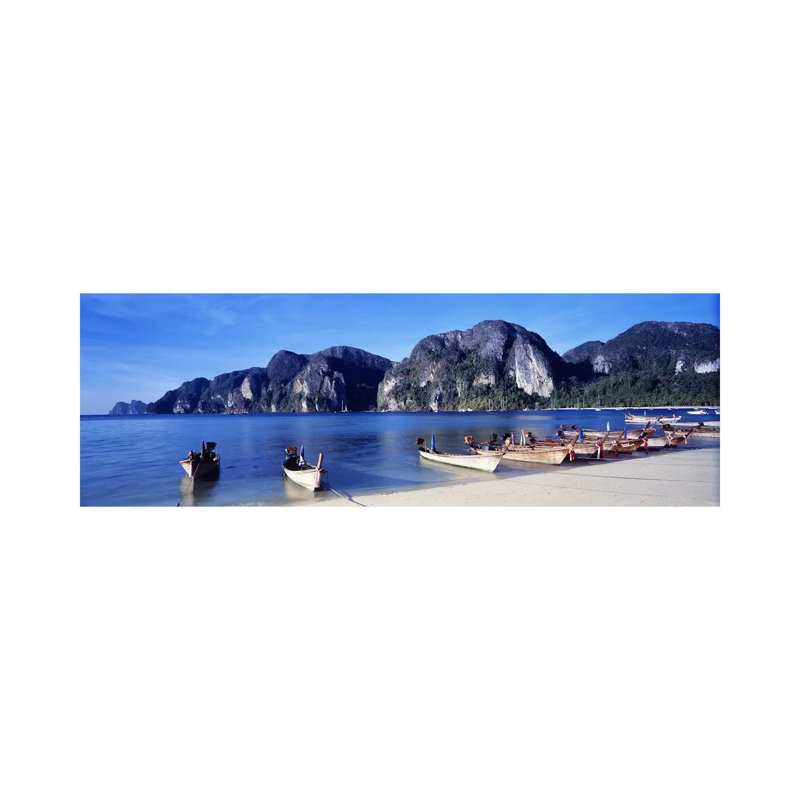 Phi Phi Islands Thailand - Wrapped Canvas Panoramic Print, 30.48 cm H x 91.44 cm W x 1.91 cm D