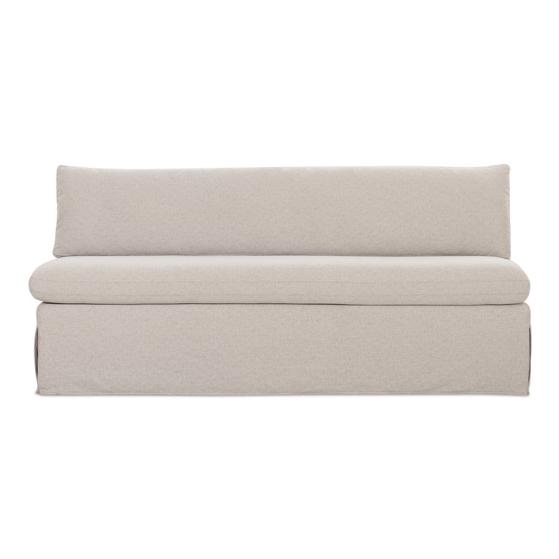 Fable Slipcover Dining Bench Beige