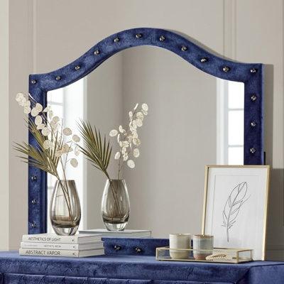 Bleu Hawhoy X P 38,5 po Miroir H Glam