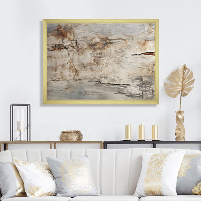 Grey Rhythms champagne II - Champagne Canvas Art