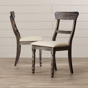 Straker Ladder Back Side Chair in Weathered Pepper