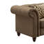 Fauteuil d'appoint brun capitonné avec coussin-519194216-519194263