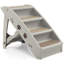Tucker Murphy Pet ™ 4 marches pour chien pliant avec rail latéral sécuritaire pour l'intérieur et l'extérieur beige-689918480