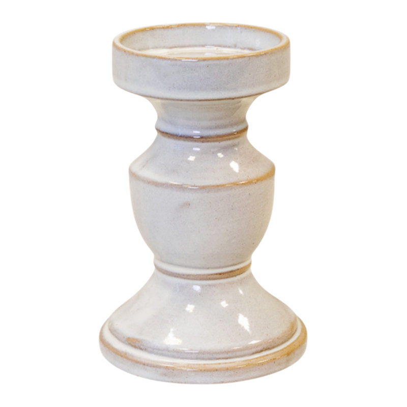 Natural Ceramic Candle Holder Medium