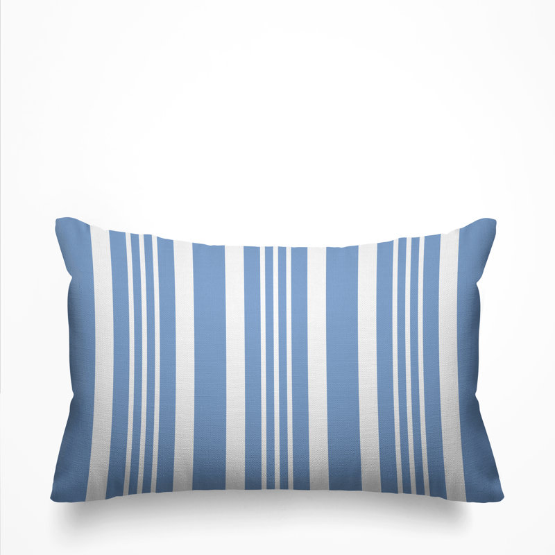 Housse et insert de coussin rectangulaire d'extérieur Healthcliff, Pervenche