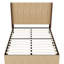 Structure de lit plateforme en bois dentelé grand format, tête de lit en forme d'aile assortie, planche à ressorts non requise, facile à assembler, avec surface en bois naturel-1709182674-1709182676