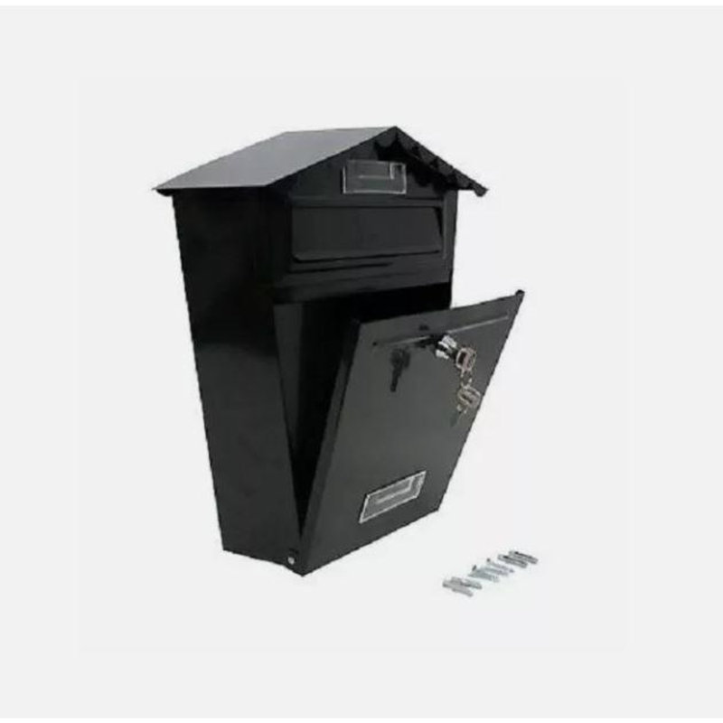Dakota Fields Letter Post Box Wall Mounted Letterbox Mailbox Post Letter Box For Home Classic Mail Box With 2 Keys Easy To Install Super Secure Keep Your Mail Safe